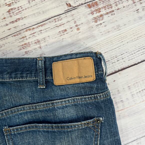 Calvin Klein Jeans Relaxed Straight Men’s 36 (Measures 33x27) Faded Blue Cotton - Picture 3 of 8